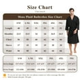 thumbnail image 5 of FashGudim 100% Cotton Knit Robe for Men Lightweight Summer Robes Thin Kimono Bathrobes Knee Length (Black,S/M), 5 of 6