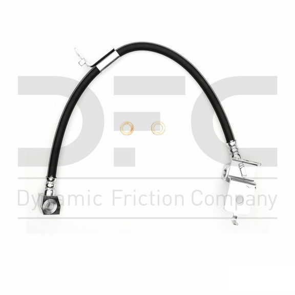 Rear Left Dynamic Friction Company Brake Line Hose 350-55015 For 1988-1989 Lincoln Continental