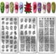 thumbnail image 1 of 3 placas para estampar uñas con flores, 68 diseños, plantillas para uñas con rosas y flores, plantillas para uñas con diseños de plantas, placas de acero inoxidable con imágenes para uñas., 1 of 7