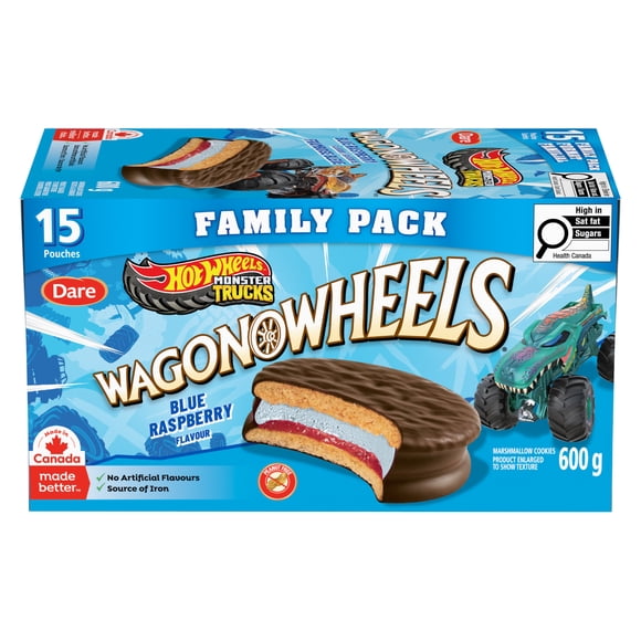 Wagon Wheels Blue Raspberry Hot Wheels Family Pack