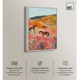 thumbnail image 2 of Horses in Beautiful Pasture Canvas Trendy Western Print by Art Remedy, White Frame, 16" x 24", 2 of 7