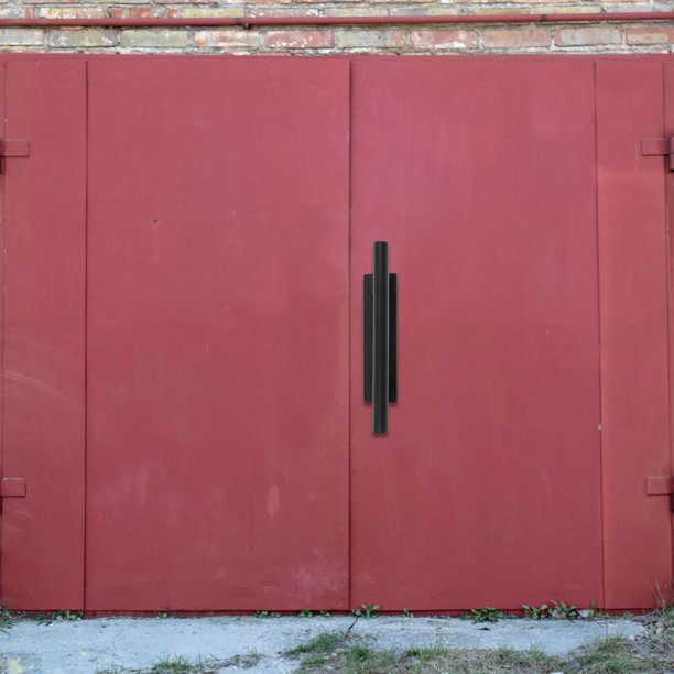 BESTYASH 1Jgo Tirador Metálico Negro Para Puertas De Madera Vidrio Y Aluminio Con Instalación Fácil