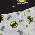 thumbnail image 4 of BATMAN Baby Boys Outfit with Snap Shirt and Baby Footed Pants Baby Boy Clothes Black/Grey/Yellow, 6-9M, 4 of 4