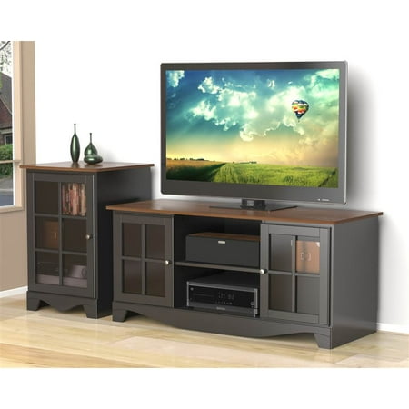 2-Pc Eco-Friendly Entertainment Set in Black 2-Pc Eco-Friendly Entertainment Set in Black