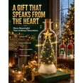 thumbnail image 3 of Recordable Christmas Tree in a Bottle, 3pc 30 Second Voice Recorder Ornaments for Mantel, Shelf and Holiday Decor Gifts, 7.1in, 3 of 9