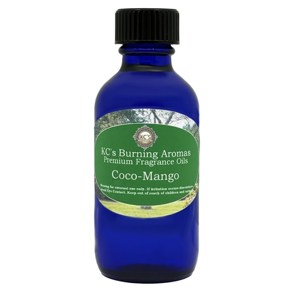 KC's Home Fragrances & Crystals Premium Fragrance Oil, Coco-Mango, 2 fl oz