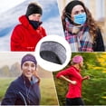 thumbnail image 4 of Running Headband Windproof Ear Muffs Riding Head Protector Hearing Protection Face Guard Motor Supplies Motorcycle Accessories Gray, 4 of 6