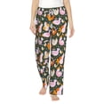thumbnail image 2 of Lsque Roosters and Chicks Print Women's Pajama Pants, Lounge Pant - Comfortable Home Wear,Elastic Waistband, Stylish Design-XX-Large, 2 of 9