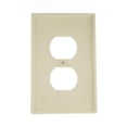 thumbnail image 1 of 1 Gang Midway Light Almaond Duplex Wall Plate, 1 of 1