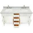 thumbnail image 6 of Ariel H061DCWRVOGRY Bristol 61" Free Standing Double Rectangular Basin Vanity Set - Grey, 6 of 7