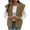 Brown, variant on SDNall Women's Winter Fleece Vest Jacket - Sleeveless, Zip-Up, Pockets, Cozy Outerwear