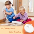 thumbnail image 4 of Outlet Covers Baby Proofing, Safe & Secure Electric Plug Protectors, Sturdy Childproof Socket Covers for Home & Office, Easy Press-Fit Installation, White, 4 of 7