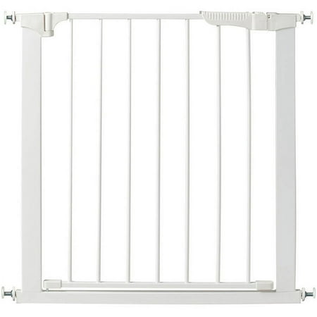KidCo Auto Close Pressure Mounted Baby Gate Dog Gate, White, 2"L x 37"W x 29.50"H