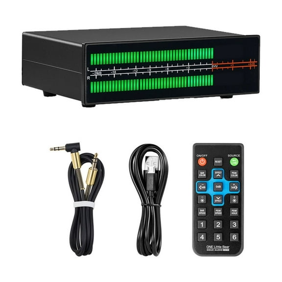 VU56-PRO Two-color 2*56 Bit LED Stereo Music Spectrum Analyzer Level Meter ,Compact and Powerful