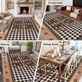 thumbnail image 5 of 5'x7' Area Rugs for Living Room Bedroom, Farmhouse Washable Rug Carpet Runner Indoor Outdoor, Vintage Country Texas Star Plaid Wooden Grain Non Slip Floor Mats Area Rug for Kitchen, Nursery, 5 of 8