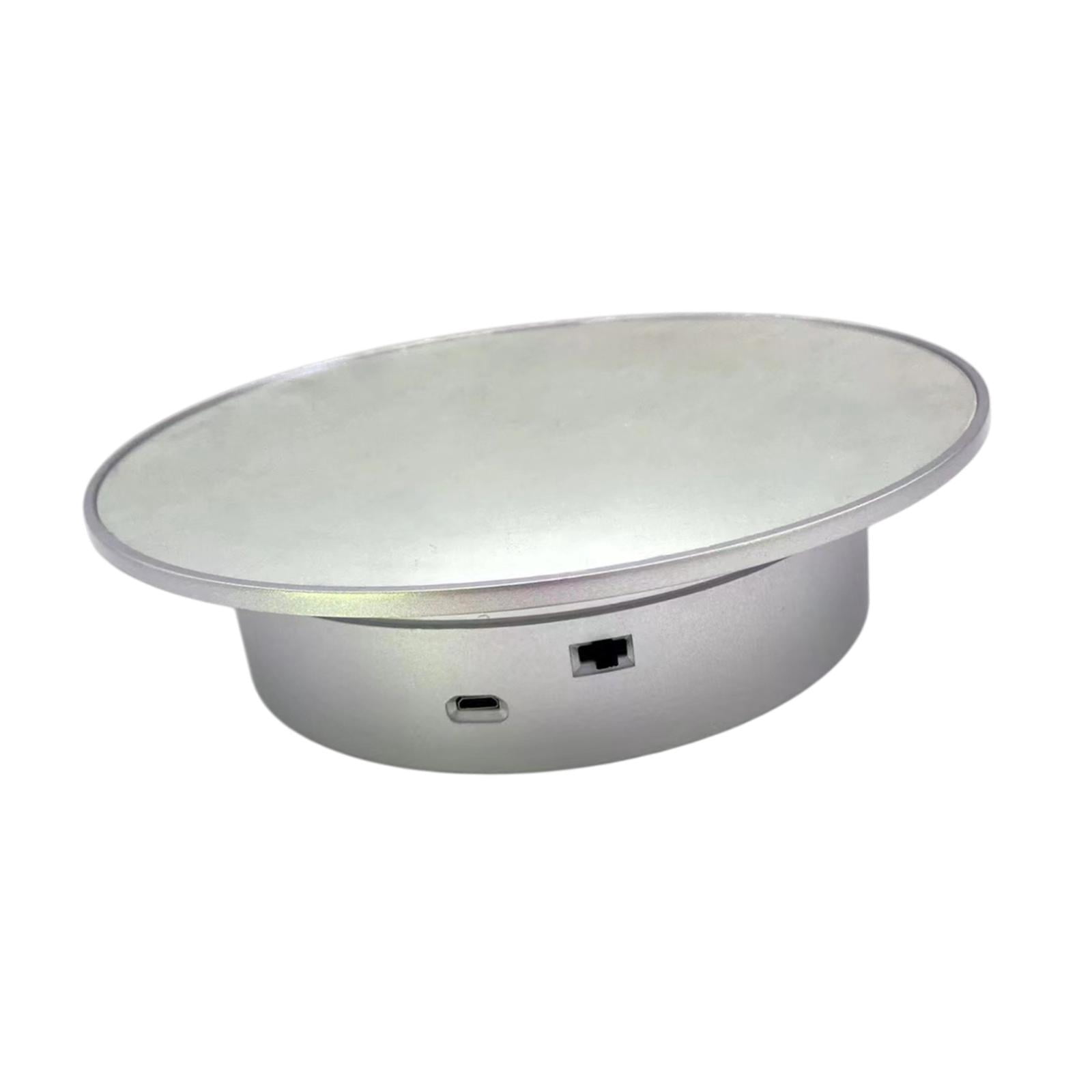MAGIDEAL Electric Rotating Display Stand Automatic Revolving for Bag Glasses bottom mirror