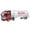 White, variant on SSNTSY 1:65 Truck Model, Container Dump Trailer, 11 Inch Alloy Semi Truck with Detachable Cargo Container, Alloy Car Truck Toy for Boys and Girls Birthday Gifts, Super Long Transport Truck Model