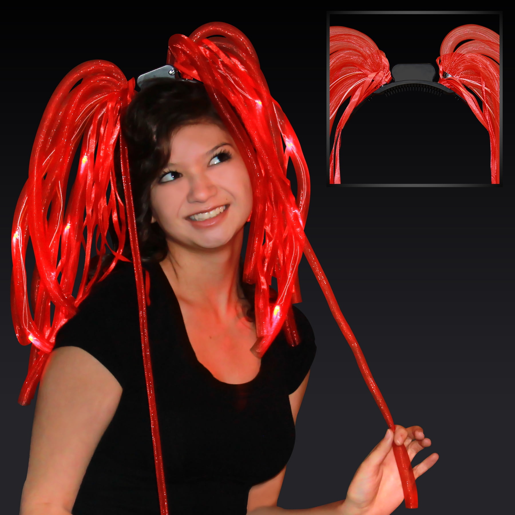 FlashingBlinkyLights LED Light Up Noodle Headbands