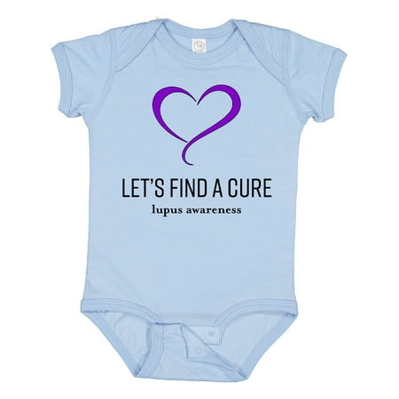 

Inktastic Let s Find a Cure- Lupus Awareness Gift Baby Boy or Baby Girl Bodysuit