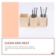 thumbnail image 4 of Miangastore Wood Brush Pot Plastic 2Pcs 3.9In, 4 of 9