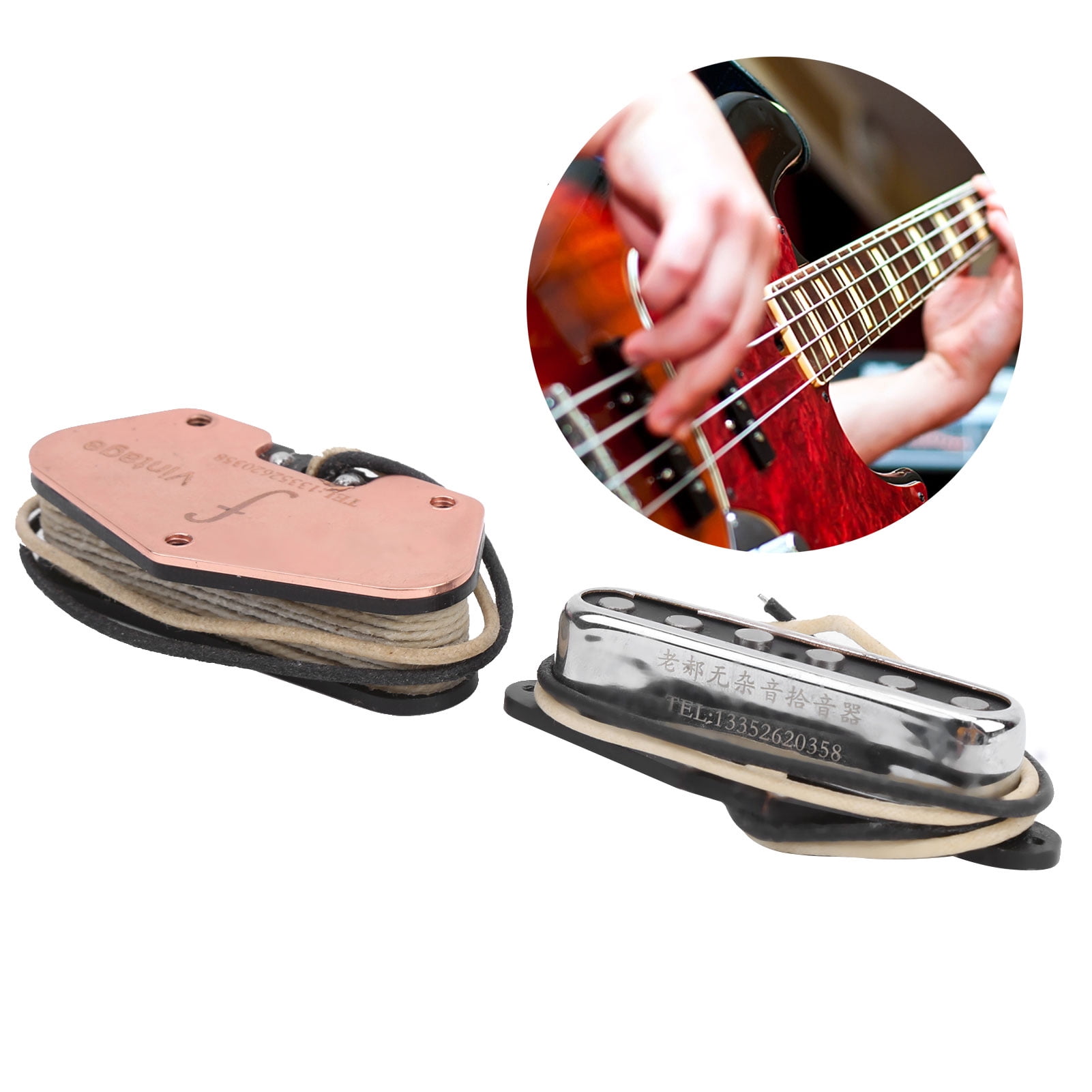 Elowen Telecaster Pickup Vintage Pickup, Neck Guitar Pickup Warm Retro Tone for Guitars