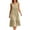 *Khaki, variant on VBVC Women's Sleeveless Eyelet Tiered Midi Dress , Ladies' Crew Neck Ruffle Dress , Summer Casual Beach Vacation Dresses For Women,Black,S-2XL