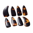 thumbnail image 3 of Fiocias 8 Pieces Guzheng Finger Picks Children Guzheng Nail Covers Fingertip Covers Chinese Zither Finger Picks Musical Instrument Accessories Comfortable Polymer Composite Material Brown, 3 of 8