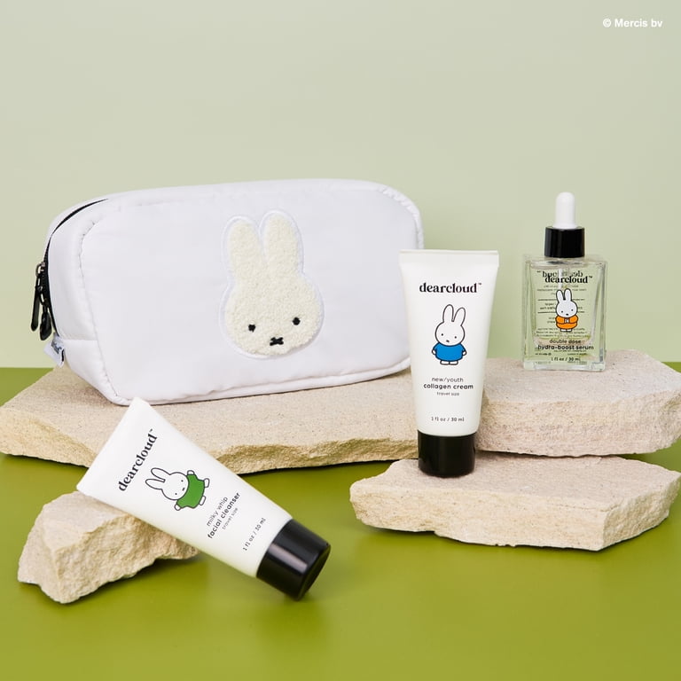 dearcloud x Miffy Skin Purity Essentials Travel Set of 4 ($55