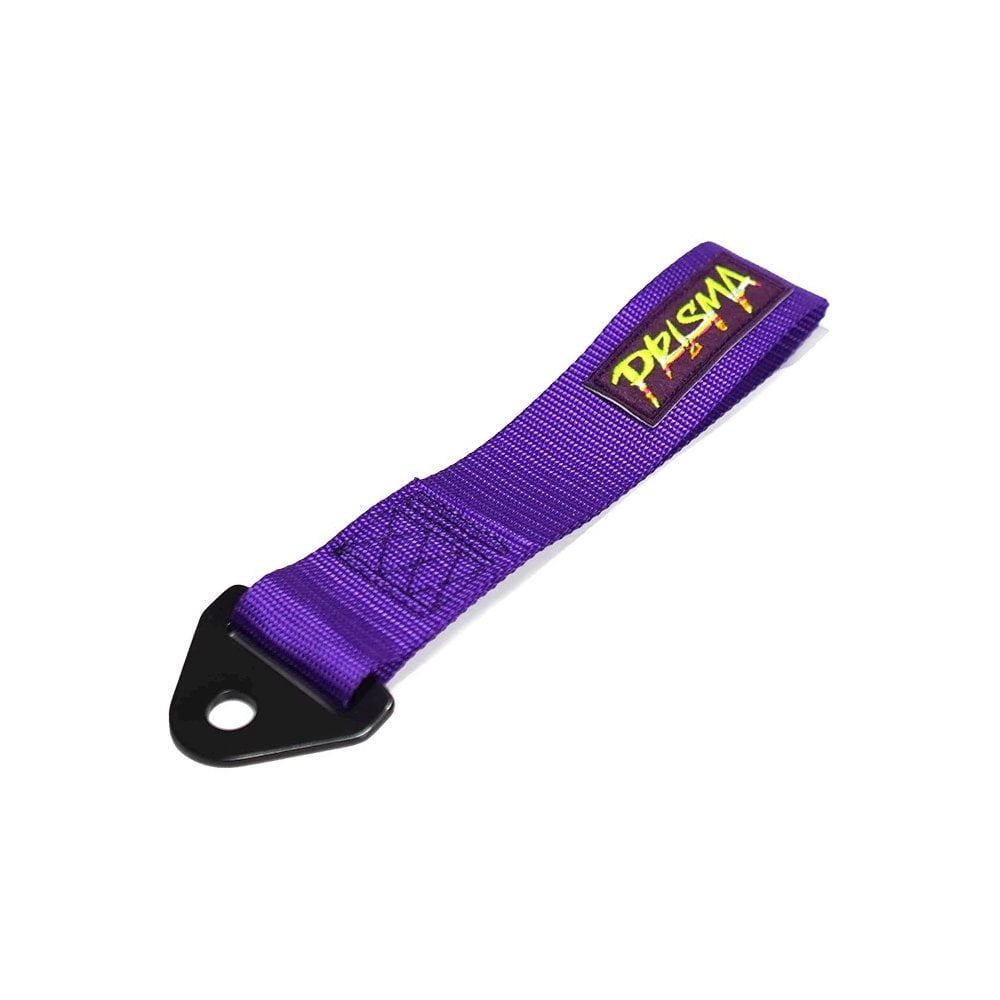 Xotic Tech Red JDM Style Tow Hole Adapter with Towing Strap for