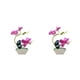 thumbnail image 1 of Moyic Bonsái de orquídeas artificiales, flores falsas, plantas simuladas, fiesta de boda, hogar, habitación, centro de , adornos para el Púrpura 2Conjunto, 1 of 6