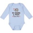 thumbnail image 3 of Inktastic My Grammy and Pappy Love Me Grandchild Boys or Girls Long Sleeve Baby Bodysuit, 3 of 5