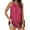 Rose Red, variant on Sherrylily Summer Women Tank Top Loose High Neck Sleeveless Tops Flowy Cami Pleated Shirts