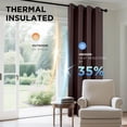 thumbnail image 4 of Cortinas Blackout Térmicas Joydeco Aislantes 230x228cm 2 Paneles, 4 of 9