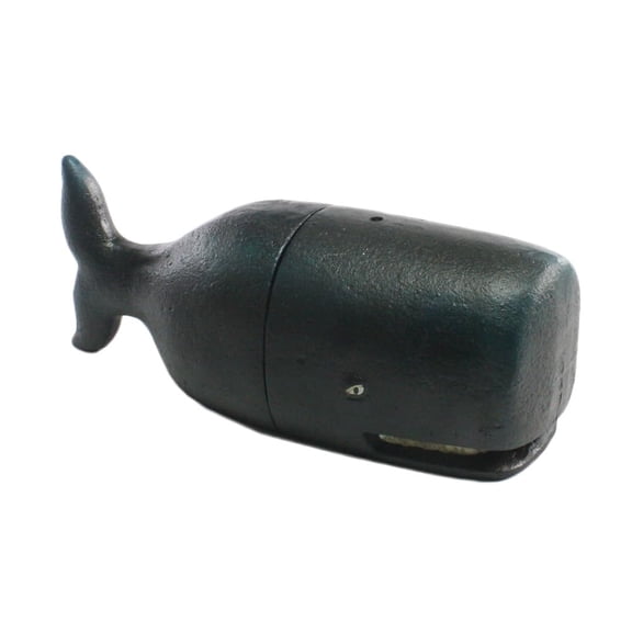 Homart Cast Iron Whale Bookends,Black