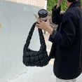 thumbnail image 4 of Bolso de hombro para mujer con cremallera bolso acolchado a la moda bolso ligero hinchado para chica, 4 of 9