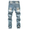 thumbnail image 2 of SILVERCELL 5-13T Kids Boys' Vintage Ripped Straight-Leg Jeans Destroyed Distressed Washed Denim Jeans Casual Streetwear Long Pants, Sizes 5-13 Years, 2 of 7