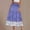 Dark Blue, variant on Women's Plus Size Skirts Elastic High Waisted Casual Skirt Summer Boho Floral Tiered Midi Skirts Purple L