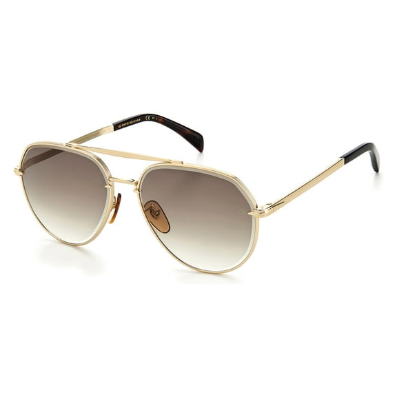 David Beckham 7037GS Sunglasses - mm, 100 Authentic, Color: Gold, Havana, 61, DB-7037-G-S 06J9K