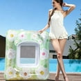 thumbnail image 3 of Inflatable Water Pool Floating Mattress with Headrest Summer Swimming Beach Floating Platform for Relaxation Easy to Inflate and Deflate, 3 of 4