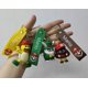thumbnail image 3 of Llavero mexicano personalizado de dibujos animados 3D con correa para la muñeca, accesorios para coche, bolsa, adorno, muñeca, llaveros dorados de PVC, regalo, llavero 3D, 3 of 4