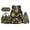 Sunflower Black, variant on Uorisanigo Galaxy Fox Kids Backpack Set for Boys Girls Ages 6-14 Casual Bookbag with Picnic Lunch Box Water Bottle Sling Bag and Pencil Case Great for Camping Travel