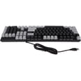 thumbnail image 2 of HUGFEGWE CFTIGIW Clavier Mécanique 104 Touches Interrupteur Bleu RVB USB Résistant à l'Usure Anti-Rayures Clavier de Jeu Blanc Gris Clavier de Jeu Mécanique Clavier Mécanique Interrupteur Bleu Jeu Mécanique CA919-124686, 2 of 9