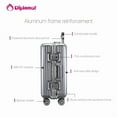 thumbnail image 4 of Diplomat Valise, Cadre en Aluminium, Valise avec Cadenas TSA et Roues Pivotantes, Argent, 4 of 8