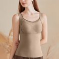 thumbnail image 5 of Mepaouo Thermal Fleece Tank Top for Women Sleeveless Neck Winter Vest Underwear Tops Warm Cami(Coffee,XL), 5 of 9