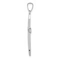thumbnail image 2 of Pendentif Croix Passion Poli en Or Blanc 14k, 2 of 4