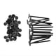 thumbnail image 1 of Hebilla Universal de Nailon para Bridas de Coche, Soporte Autoblocante para Bridas de Nailon, Herramienta para Bridas (100 Unidades), 1 of 5
