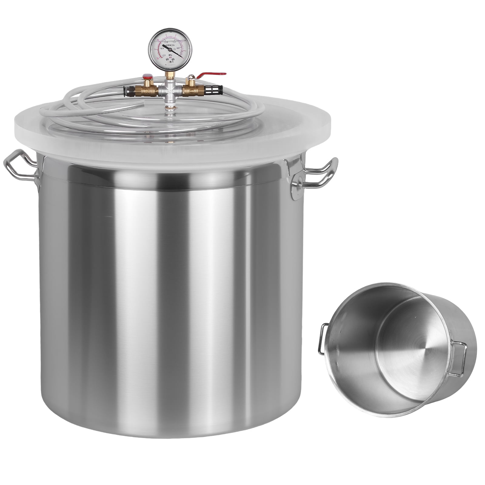 golytefs 304 Stainless Steel Vacuum Chamber for Silicone Epoxy Wood Stabilizing (40*40cm)