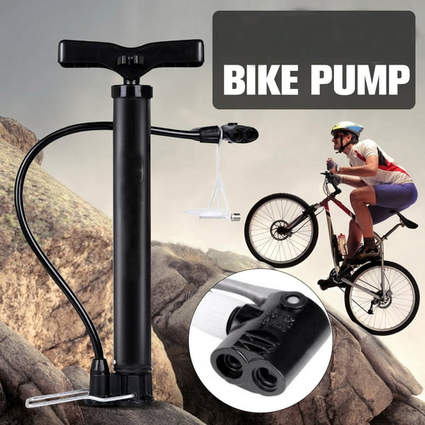 Pompe de vélo portable avec manomètre, 120 Psi Mini pompe à pneu