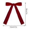 thumbnail image 3 of Élégants Suspensions pour Chambres - Couronne de Nœuds Rouges en Velours avec Fermetures Éclair Dorées pour Affichage Saisonnier à la Maison et Fête 12 Pcs, 3 of 7
