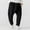 Black, variant on Mens Hip Hop Harem Pants Drop Crotch Drawstring Beach Summer Trousers Solid Color Oversized Wide Leg Pants